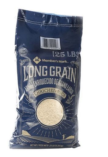 Wholesale prices with free shipping all over United States Member's Mark Long Grain White Rice (25 lbs.) - Steven Deals