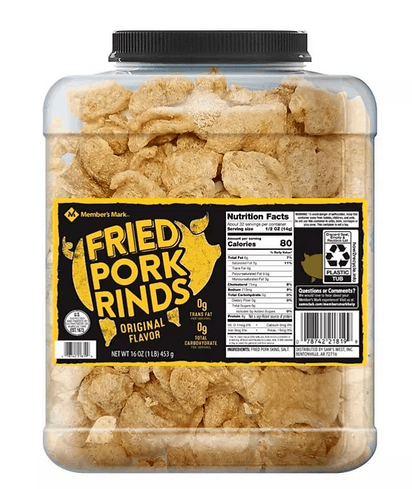 Wholesale prices with free shipping all over United States Member's Mark Original Fried Pork Rinds (16 oz.) - Steven Deals