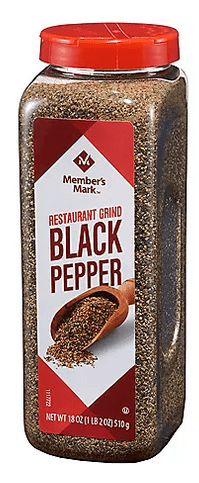 Wholesale prices with free shipping all over United States Member's Mark Restaurant Black Pepper (18 oz.) - Steven Deals