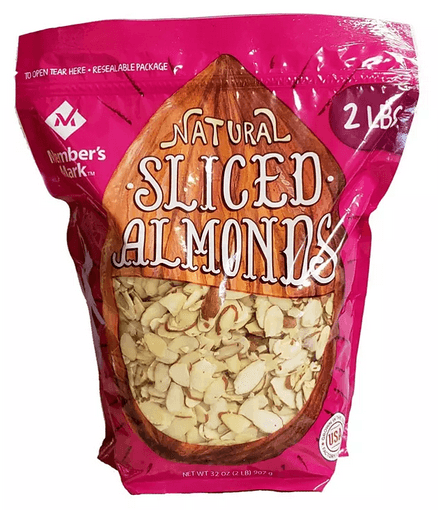 Wholesale prices with free shipping all over United States Member's Mark Sliced Almonds (2 lbs.) - Steven Deals