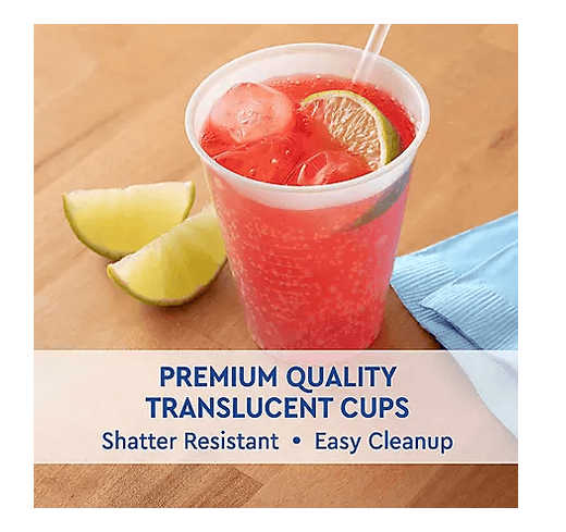 Wholesale prices with free shipping all over United States Member's Mark Translucent Plastic Cups (12 oz., 300 ct.) - Steven Deals