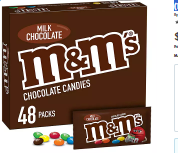 Wholesale prices with free shipping all over United States M&M'S Milk Chocolate Candy Full Size Bulk Pack (1.69 oz., 48 ct.) - Steven Deals