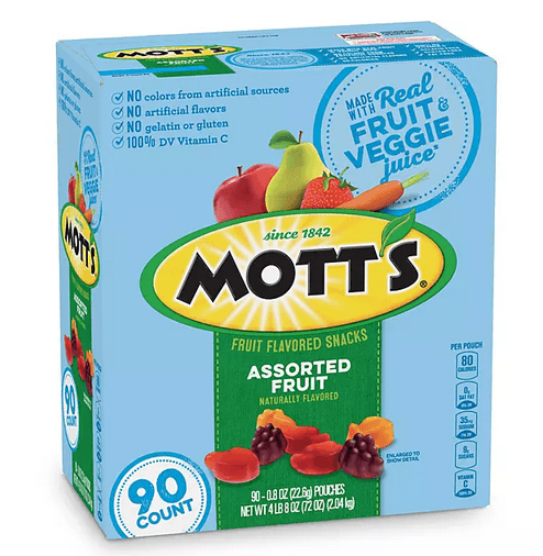 Wholesale prices with free shipping all over United States Mott's Fruit Flavored Snacks Assorted Fruit (90 ct.) - Steven Deals