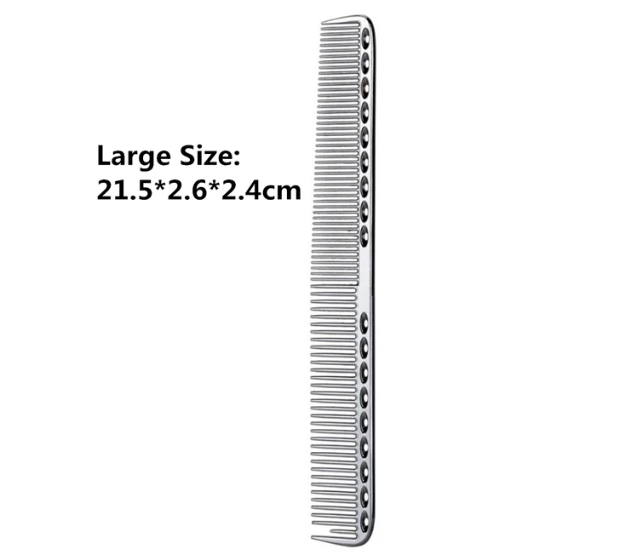 Wholesale prices with free shipping all over United States 1pc Metal Hair Comb Professional Hairdressing Combs Hair Cutting Dying Brush Portable Salon Hair Barber Accessories Tools - Steven Deals