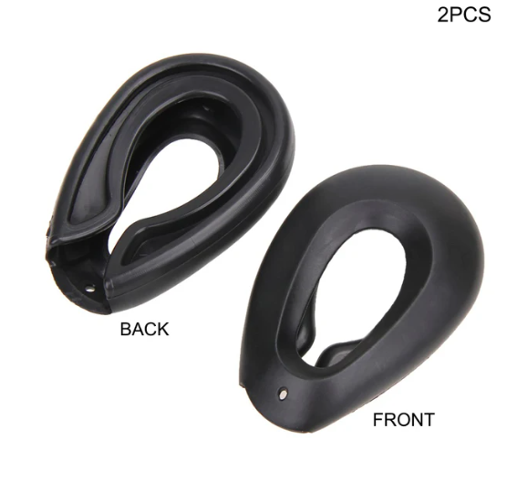 Wholesale prices with free shipping all over United States 2pcs Profession Salon Hair Dye Hairdressing Ear Covers Black Earmuffs Prevent From Stain Ear Protectors Hair Color Styling Tools - Steven Deals