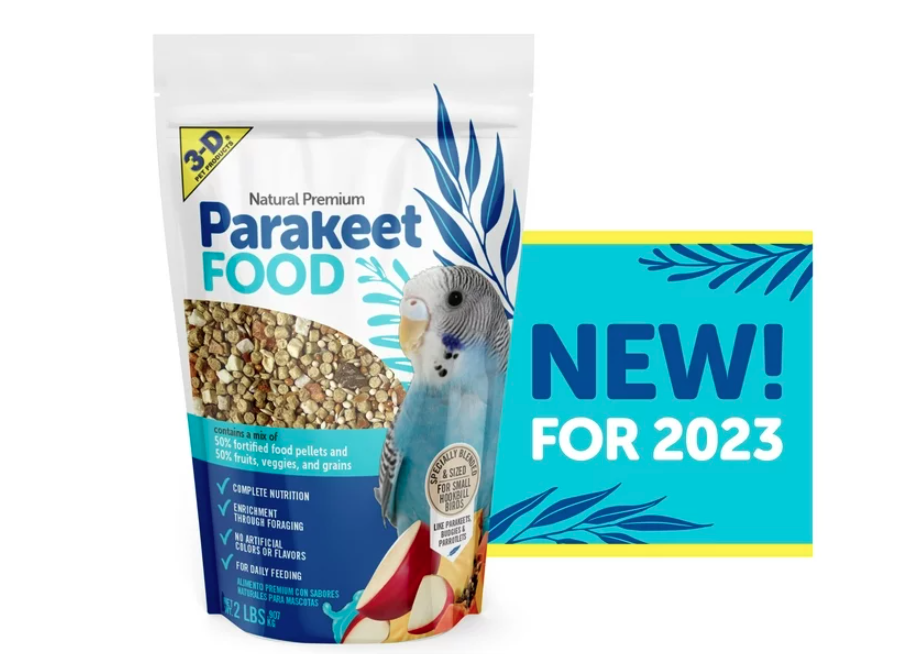 Wholesale prices with free shipping all over United States 3-D Pet Products Natural Premium Parakeet Food, with 50% Fortified Food Pellets, 2 lbs - Steven Deals