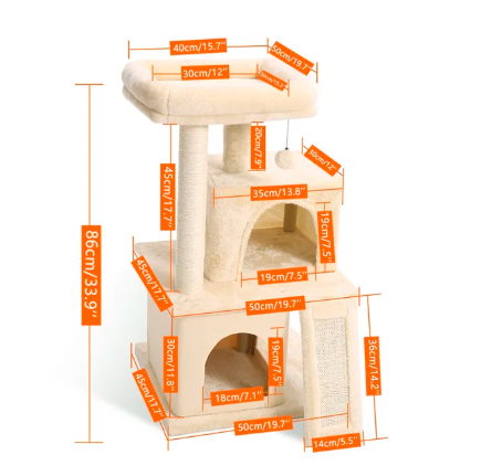 Wholesale prices with free shipping all over United States 9 Kind Cat Toy Scratching Post for Cat Wood Climbing Tree Jumping Training Frame Cat Furniture Cat House Condo Domestic Delivery - Steven Deals