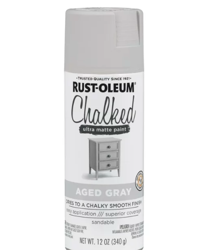 Wholesale prices with free shipping all over United States Aged Gray, Rust-Oleum Chalked Ultra Matte Spray Paint, 12 oz - Steven Deals