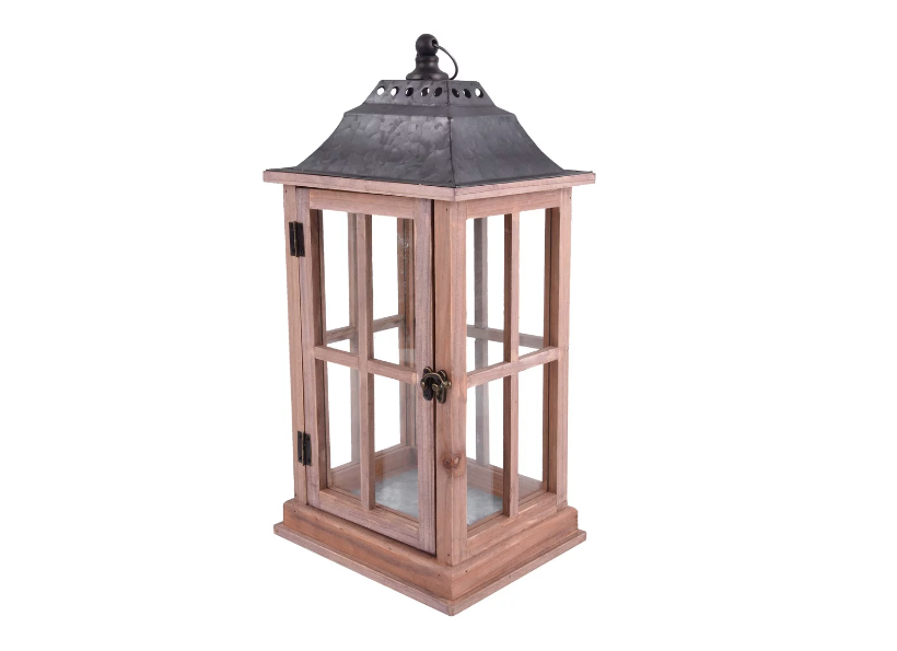 Wholesale prices with free shipping all over United States Better Homes & Gardens Rustic Wood Candle Holder Lantern, Medium - Steven Deals