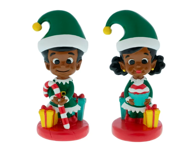 Wholesale prices with free shipping all over United States Black Paper Party Elf Figurine Table Top Set, 2 Pack, Resin, Multi-Color, Online Only - Steven Deals