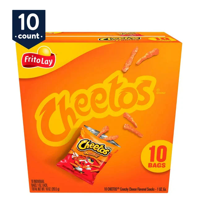 Wholesale prices with free shipping all over United States Cheetos Crunchy Cheese Flavored Snacks, 1 oz, 10 Count - Steven Deals