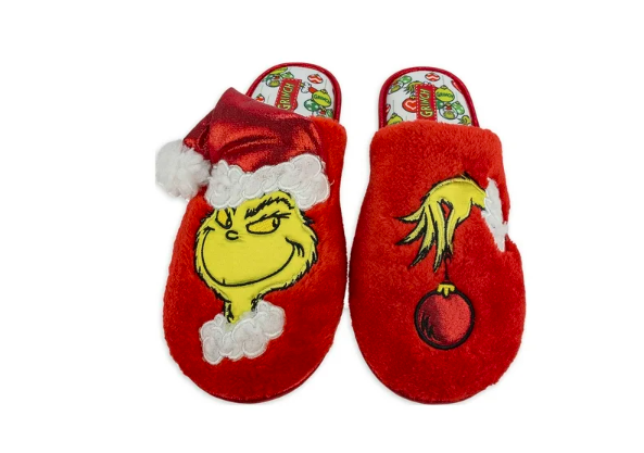 Wholesale prices with free shipping all over United States Dr. Seuss Family Grinch Slippers, Sizes Toddler-Adult - Steven Deals
