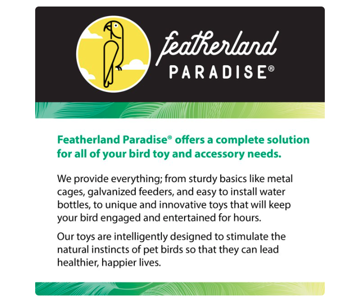 Wholesale prices with free shipping all over United States Featherland Paradise Parakeet Swing - Steven Deals