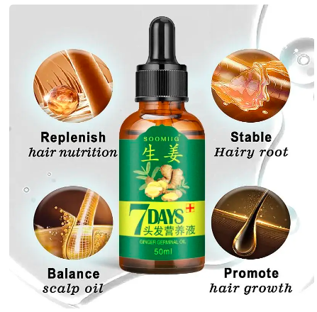 Wholesale prices with free shipping all over United States Ginger Hair Growth Spray Serum For Anti Hair Loss Essential Oil Products Fast Treatment Prevent Hair Thinning Dry Frizzy Repair - Steven Deals