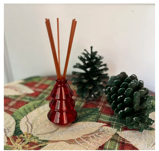 Wholesale prices with free shipping all over United States Mainstays 3 oz. Red Christmas Tree Diffuser with Reeds - Cranberry Mandarin Spice - Steven Deals