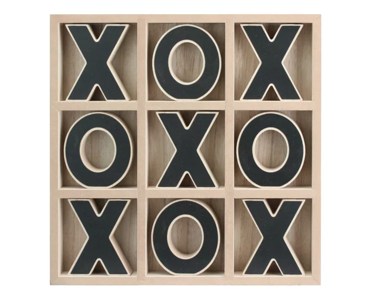 Wholesale prices with free shipping all over United States Mainstays Decorative Wood Tic-Tac-Toe Set, Brown - Steven Deals