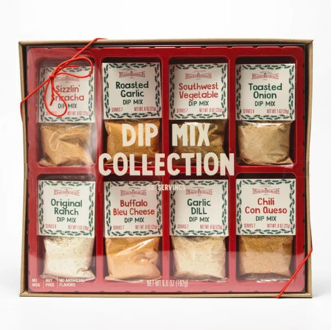 Wholesale prices with free shipping all over United States Maud Borup 8 Pack Dip Mix Sampler 6.8 oz, Gift Set - Steven Deals