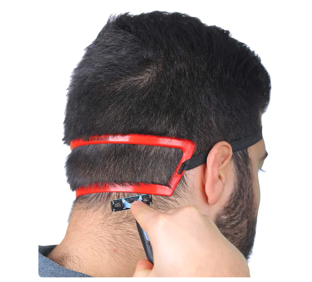 Wholesale prices with free shipping all over United States Men Neck Hair Trimming Ruler Neckline Guide Shaping Styling Beard Template Comb Neck Back Styler Shaping Ruler Barber Tools - Steven Deals