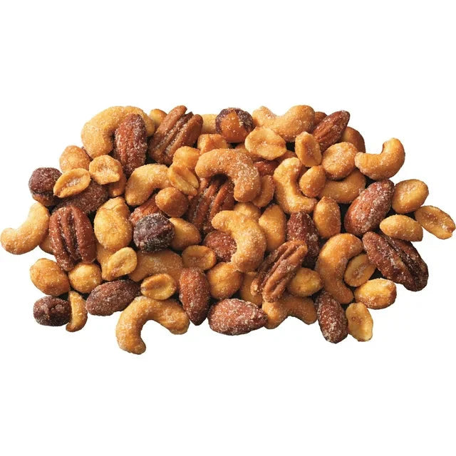 Wholesale prices with free shipping all over United States PLANTERS Honey Roasted Mixed Nuts, Party Snacks, Plant-Based Protein, 10 oz Canister - Steven Deals