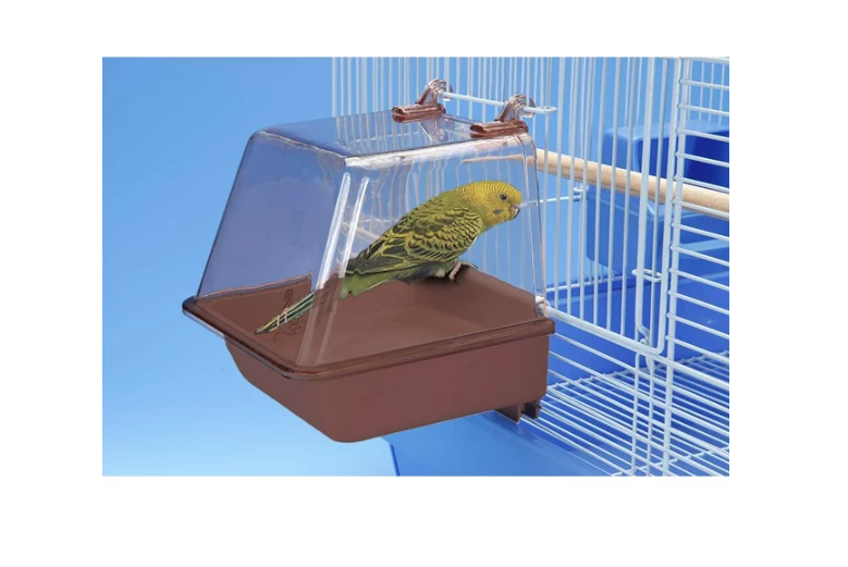 Wholesale prices with free shipping all over United States Penn-Plax Clip-On Bird Bath – Attaches to Most Birdcages – Brown - Steven Deals