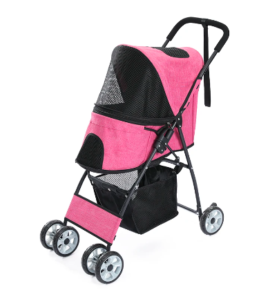 Wholesale prices with free shipping all over United States Pet Dog Cat Stroller Carrier Ultra Lightweight Travel Stroller Compact 360 Rotation Wheel Collapsible Puppy Buggy and Dog Prams - Steven Deals