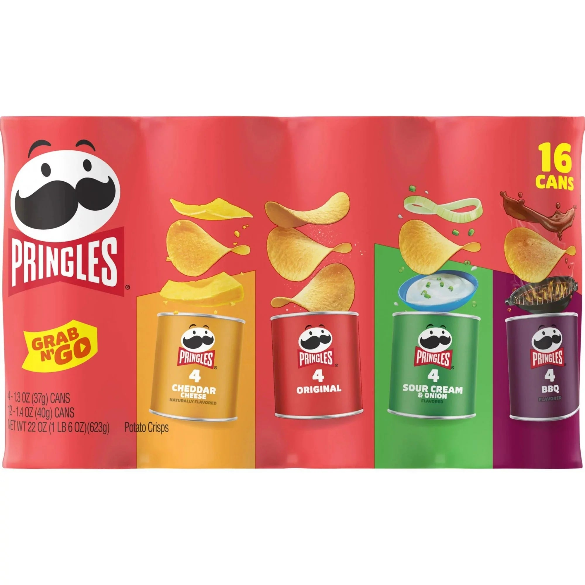 Wholesale prices with free shipping all over United States Pringles Variety Pack Potato Crisps Chips, 22 oz, 16 Count - Steven Deals