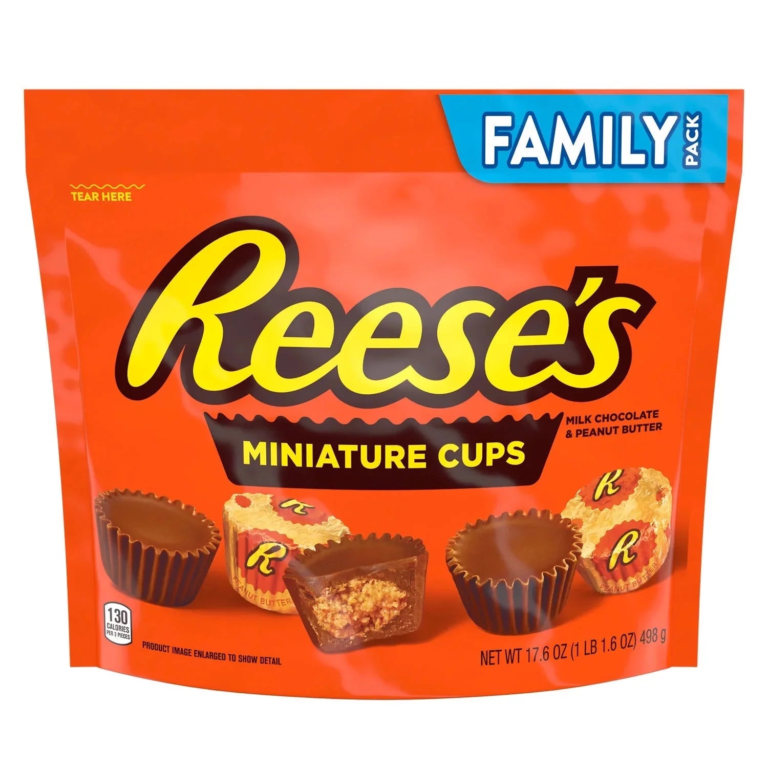 Wholesale prices with free shipping all over United States Reese's Miniatures Milk Chocolate Peanut Butter Cups Candy, Family Pack 17.6 oz - Steven Deals