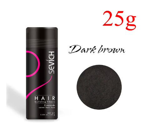 Wholesale prices with free shipping all over United States Sevich Hair Building Fiber Applicator Spray Instant Salon Hair Treatment Keratin Powders Hair Regrowth Fiber Thickening Dark brown color - Steven Deals