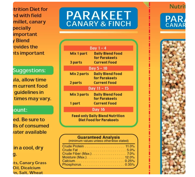 Wholesale prices with free shipping all over United States Wild Harvest Parakeet, Canary & Finch Daily Nutrition Blend, 5 lb - Steven Deals