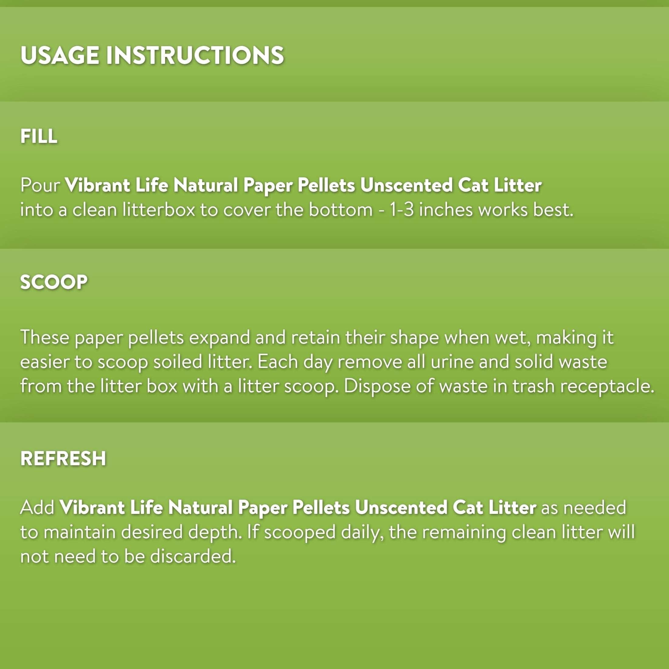 Wholesale prices with free shipping all over United States (2 pack) Vibrant Life Natural Paper Pellets Cat Litter, Unscented, 20 lb - Steven Deals
