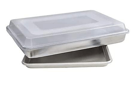 Wholesale prices with free shipping all over United States 3-Piece Natural Aluminum Baking Pan Set by Nordic Ware - Steven Deals
