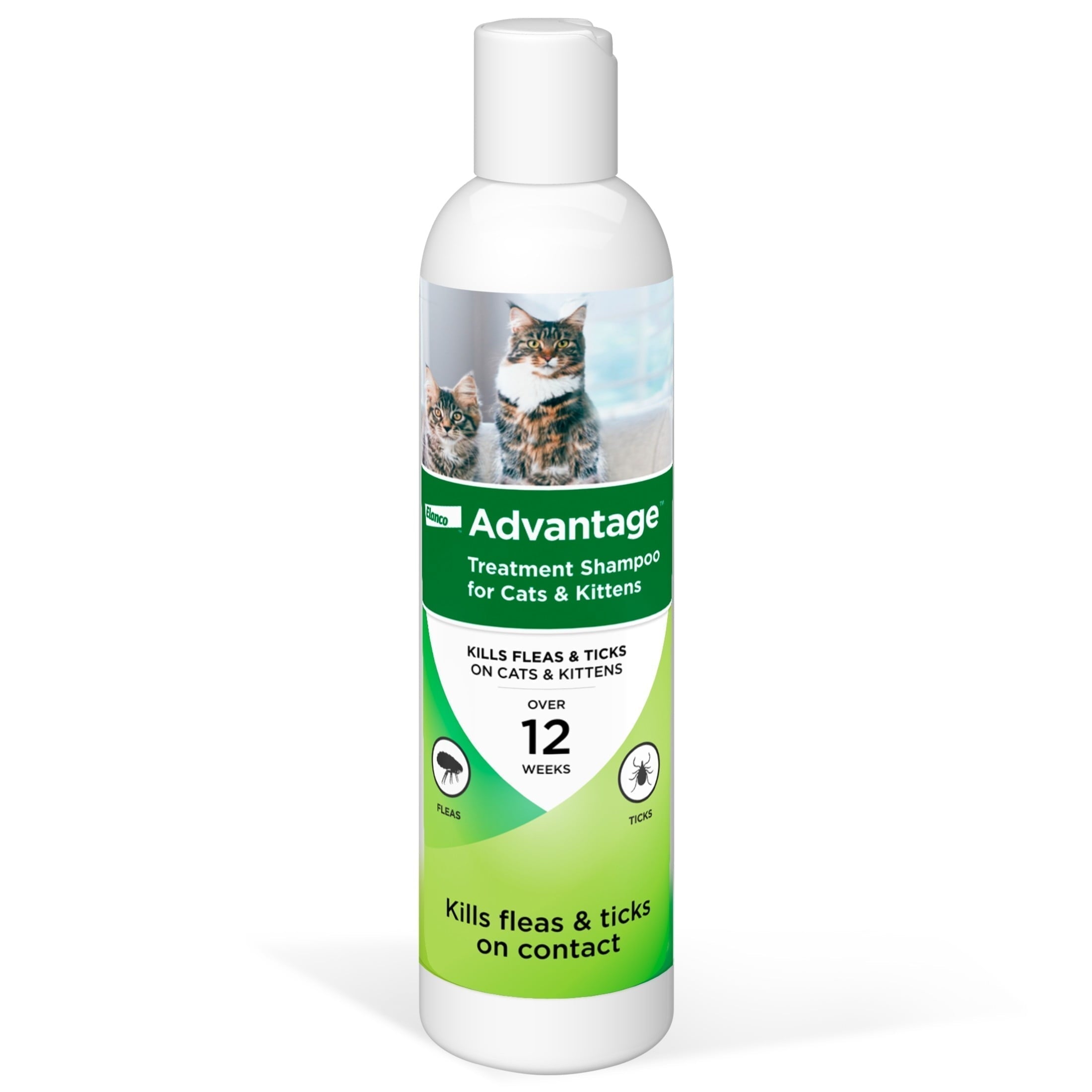 Wholesale prices with free shipping all over United States Advantage Cat Flea & Tick Shampoo for Kittens & Adult Cats, Kills Fleas & Ticks, 8 oz. - Steven Deals