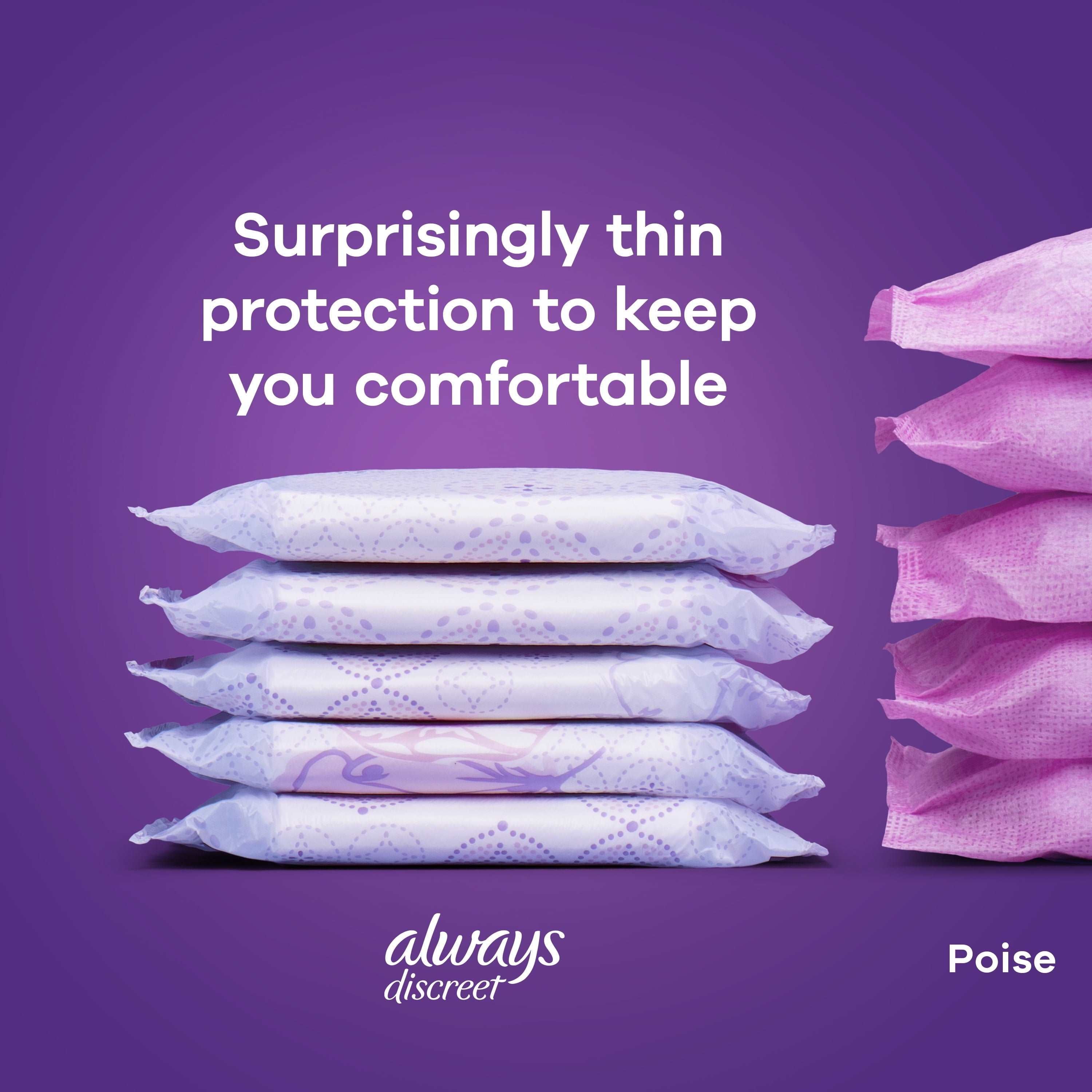 Wholesale prices with free shipping all over United States Always Discreet Incontinence Pads for Women, Moderate Long, 54 Count - Steven Deals