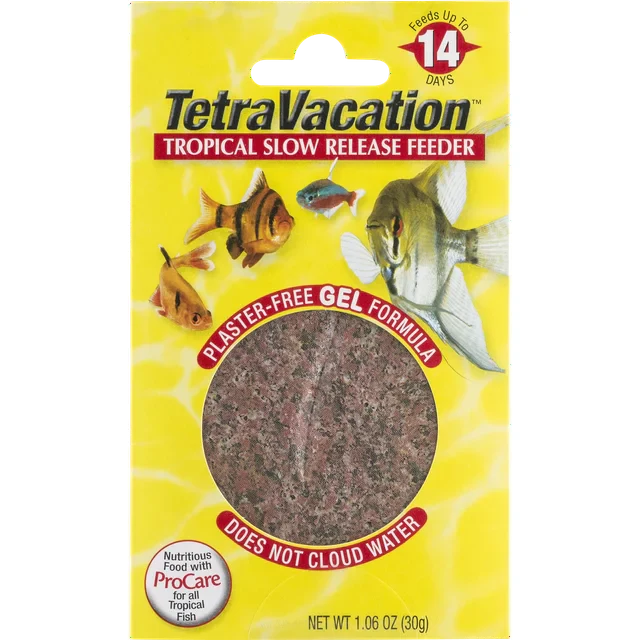 Wholesale prices with free shipping all over United States (4 pack) Tetra Vacation Tropical Feeding Block 1.06 Ounce, Feeds Fish up to 14 Days - Steven Deals