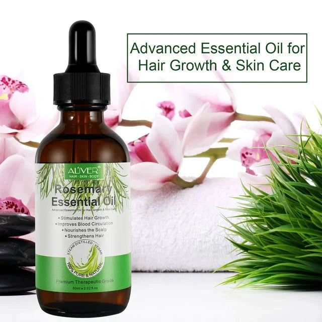 Wholesale prices with free shipping all over United States Aliver (2 Pack) Pure Rosemary Essential Oil for Hair Growth Dry Scalp Care - Steven Deals