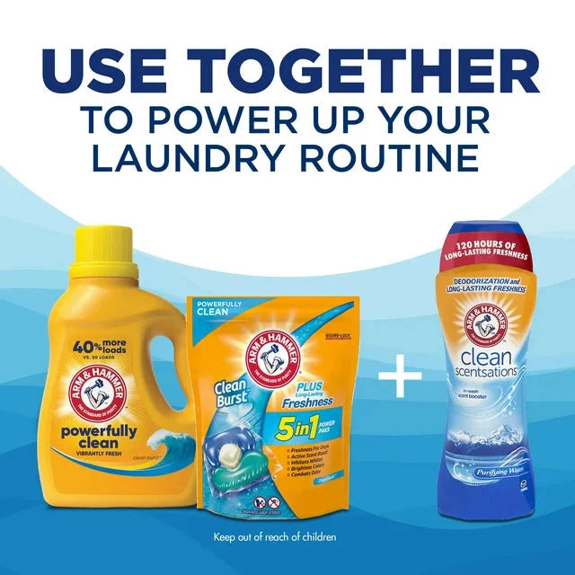 Wholesale prices with free shipping all over United States Arm & Hammer Liquid Laundry Detergent Soap, Clean Burst Fresh, 170 fl oz, 170 Loads - Steven Deals
