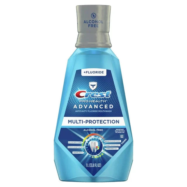 Wholesale prices with free shipping all over United States Crest Pro Health Advanced Mouthwash, Alcohol Free, Fresh Mint, 33.8 fl oz - Steven Deals