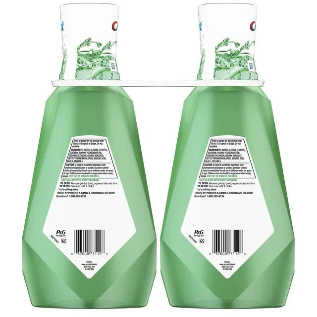 Wholesale prices with free shipping all over United States Crest Scope Outlast Mouthwash, Fresh Mint, 1L, Pack of 2 - Steven Deals