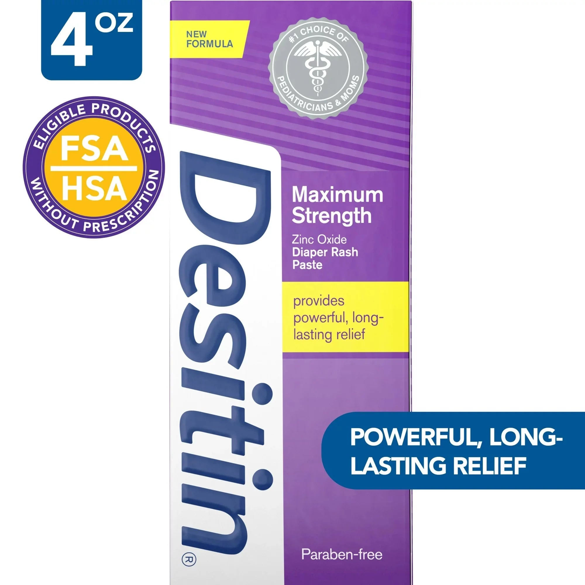 Wholesale prices with free shipping all over United States Desitin Maximum Strength Baby Diaper Rash Cream with Zinc Oxide, 4 oz - Steven Deals