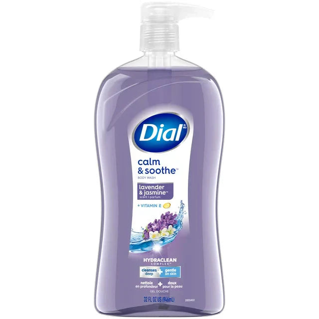 Wholesale prices with free shipping all over United States Dial Body Wash, Calm & Soothe Lavender & Jasmine Scent, 32 fl oz - Steven Deals
