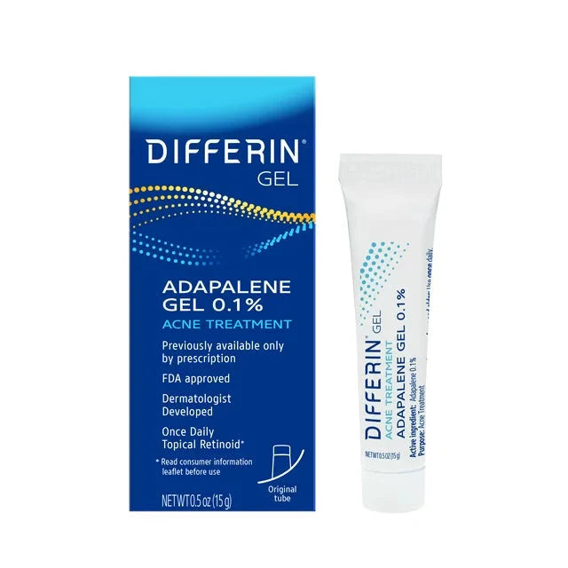Wholesale prices with free shipping all over United States Differin Acne Treatment Gel, Retinoid Treatment for Face with 0.1% Adapalene, 15g Tube - Steven Deals
