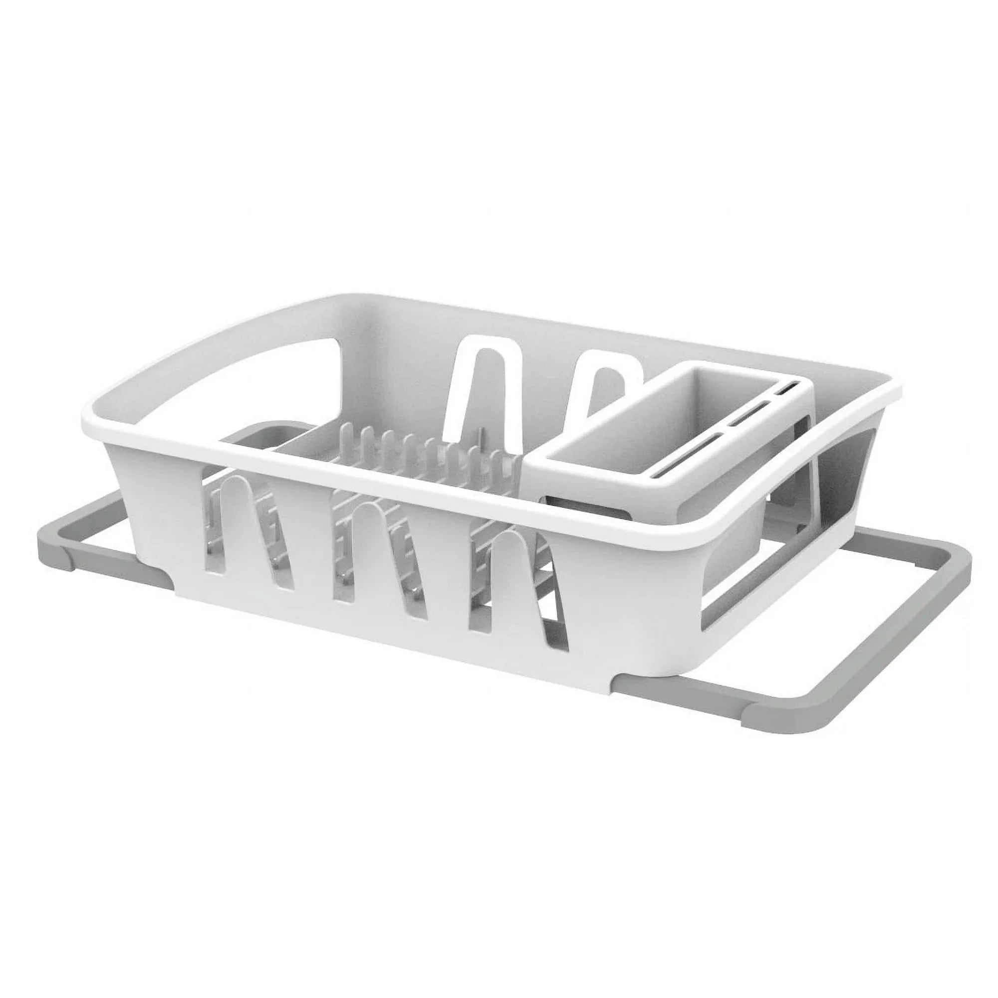 Wholesale prices with free shipping all over United States Dish Drying Rack, Mainstays Expandable Dish Rack with Utensil Holder for Kitchen Countertop, White - Steven Deals