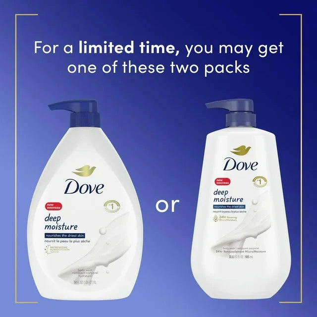 Wholesale prices with free shipping all over United States Dove Deep Moisture Nourishing Long Lasting Body Wash, 30.6 fl oz - Steven Deals