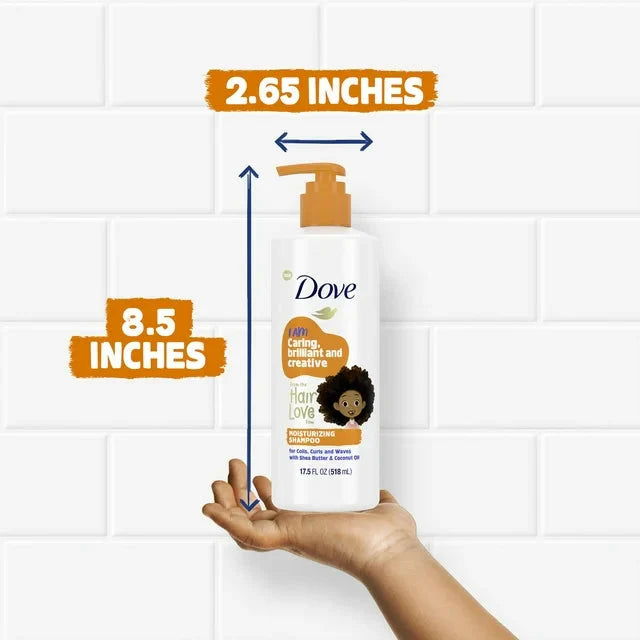 Wholesale prices with free shipping all over United States Dove Hair Love Moisturizing Kids Daily Shampoo with Shea Butter and Coconut Oil, 17.5 fl oz - Steven Deals