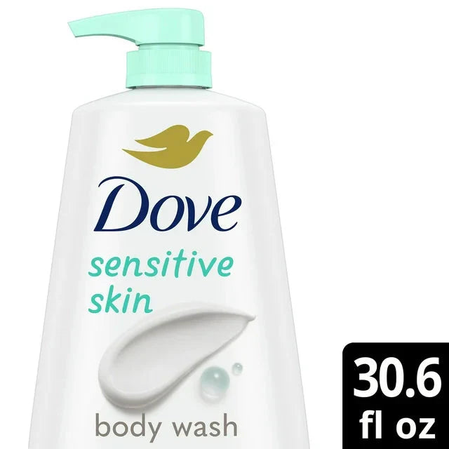 Wholesale prices with free shipping all over United States Dove Sensitive Skin Long Lasting Gentle Hypoallergenic Body Wash, 30.6 fl oz - Steven Deals