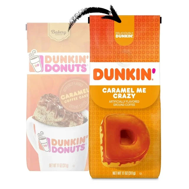 Wholesale prices with free shipping all over United States Dunkin Caramel Me Crazy Ground Coffee, 11 Ounces - Steven Deals