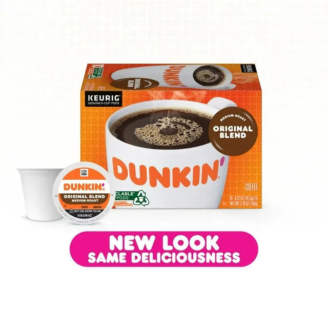 Wholesale prices with free shipping all over United States Dunkin' Original Blend Coffee, Medium Roast, K-Cup Pods, 22 Count Box - Steven Deals