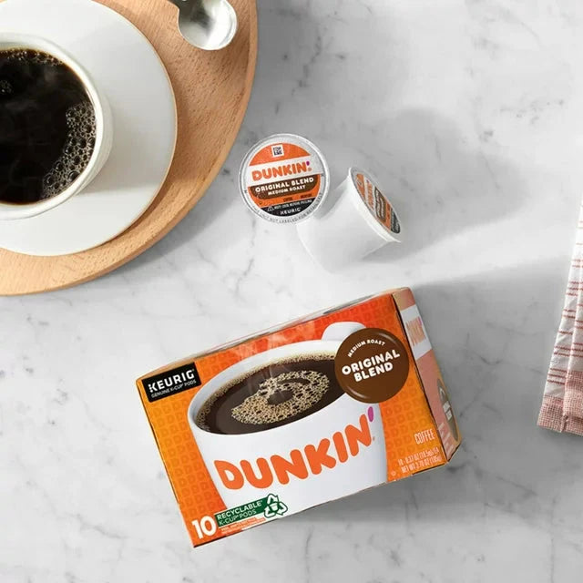 Wholesale prices with free shipping all over United States Dunkin' Original Blend Coffee, Medium Roast, Keurig K-Cup Pods, 10 Count Box - Steven Deals