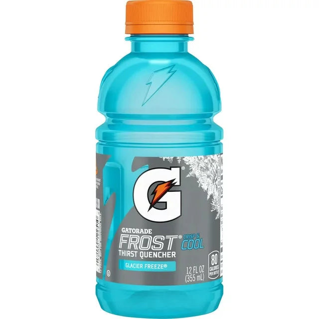 Wholesale prices with free shipping all over United States Gatorade Frost Thirst Quencher Sports Drink, Glacier Freeze, 12 oz, 12 Pack Bottles - Steven Deals