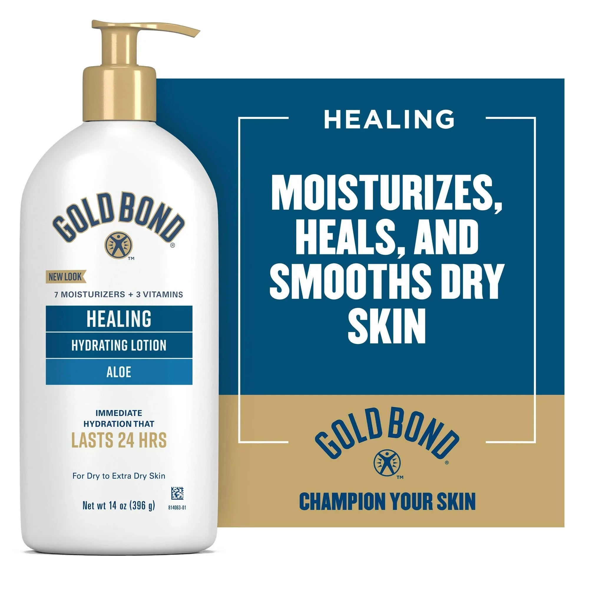 Wholesale prices with free shipping all over United States Gold Bond Healing Hydrating Hand and Body Lotion & Cream for Dry Skin 14oz - Steven Deals
